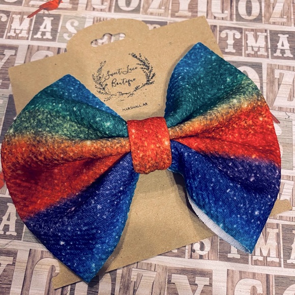 Fabric hair bows - Picture 4 of 5